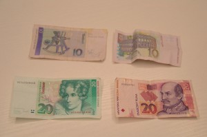 Türkische Lira und deutsche Mark